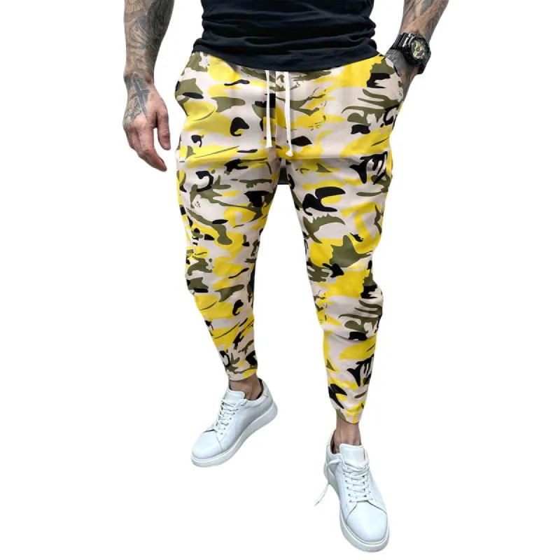 Men's Camouflage Print Multi-Pocket Casual Pants 92086668X sold by Manly
