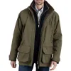 Men's Army Green Stand Collar Coat 86904671U sold by Manly