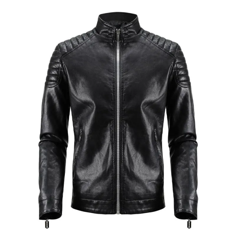 Men's PU Leather Flight Jacket 50302668U sold by Manly