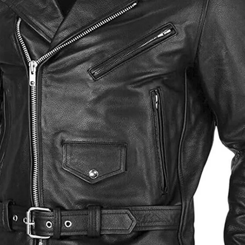 Men's Leather Motorcycle Jackets 68343975U sold by Manly product image thumbnail 3