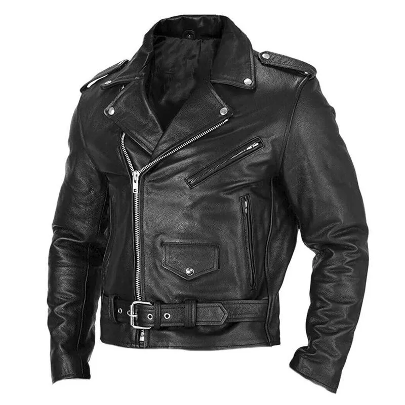 Men's Leather Motorcycle Jackets 68343975U sold by Manly