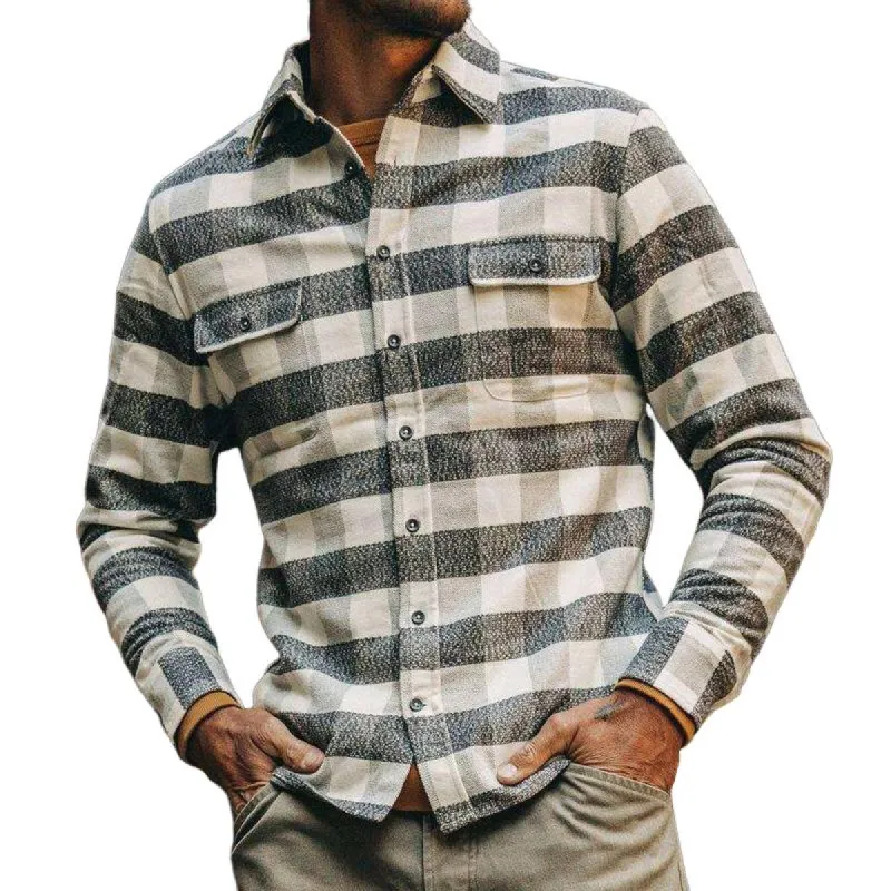 Men's Casual Printed Long Sleeve Shirt 26162240X sold by Manly