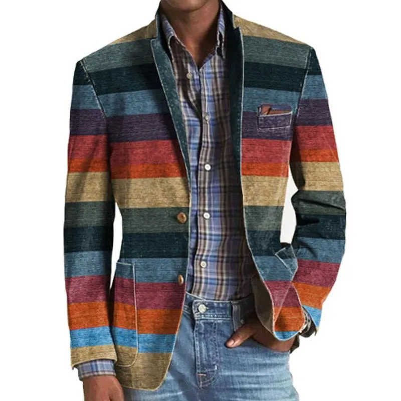 Men's Camouflage Print Vintage Multi-Pocket Blazer 79553504X sold by Manly product image thumbnail 2