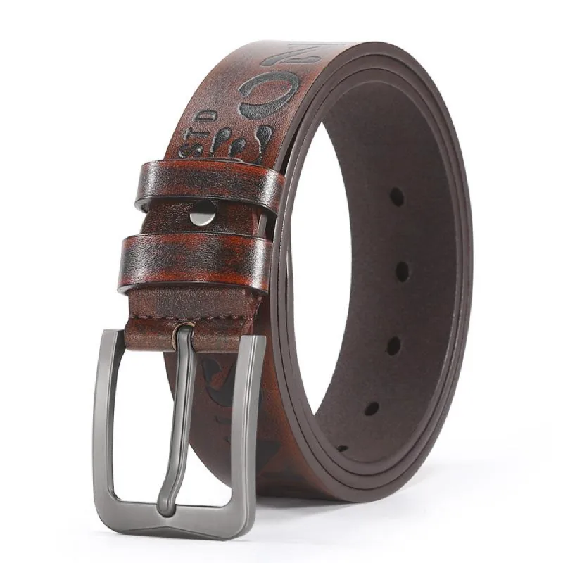 Men's Alloy Pin Buckle Leather Belt 62569328U sold by Manly