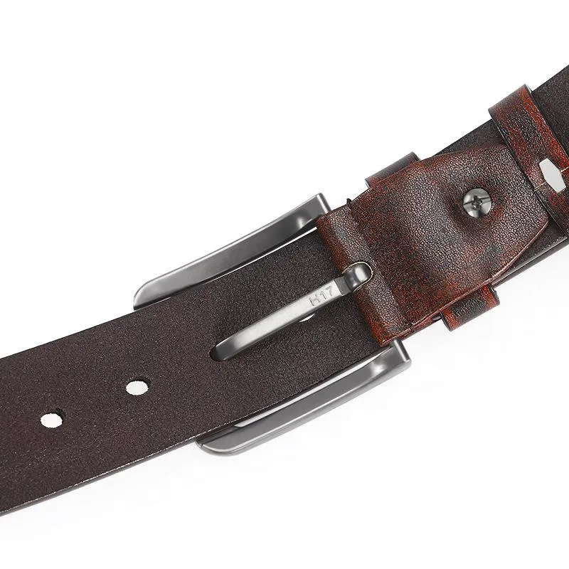 Men's Alloy Pin Buckle Leather Belt 62569328U sold by Manly product image thumbnail 4