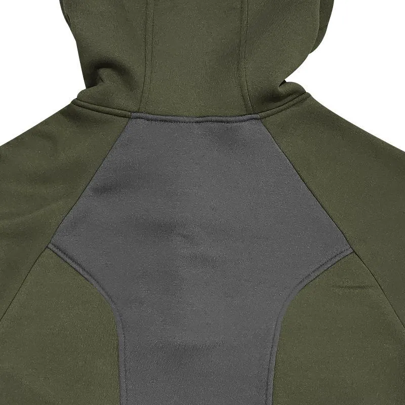 Men's Casual Color Matching Plush Warm Hooded Sweatshirt 08954102Y sold by Manly product image thumbnail 5