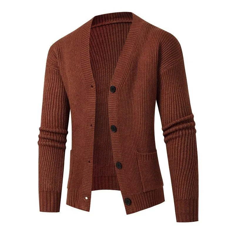 Men's Simple Solid Color Single Breasted Knitted Cardigan 54140581X sold by Manly product image thumbnail 3