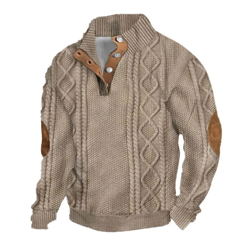 Men's Printed Turtleneck Half Zip Sweatshirt 39646008X sold by Manly product image thumbnail 2