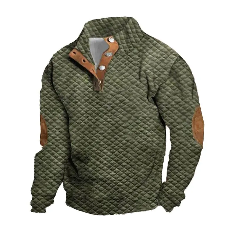 Men's Printed Turtleneck Half Zip Sweatshirt 39646008X sold by Manly product image thumbnail 4