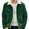 Men's Vintage Suede Stand Collar Polar Fleece Jacket 65872038X sold by Manly