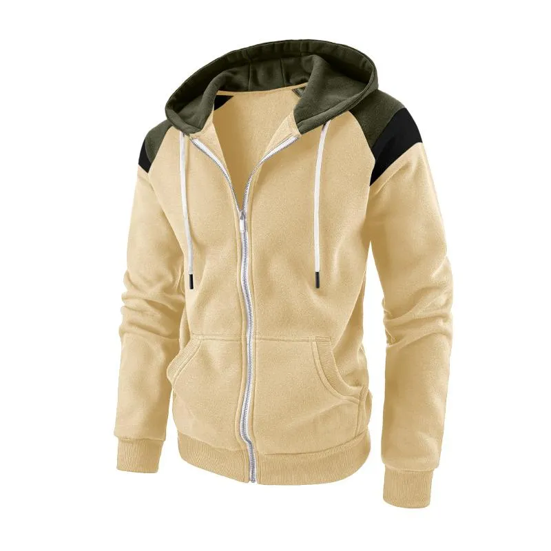 Men's Casual Colorblock Patchwork Loose Sports Hooded Jacket 58601999M sold by Manly product image thumbnail 3
