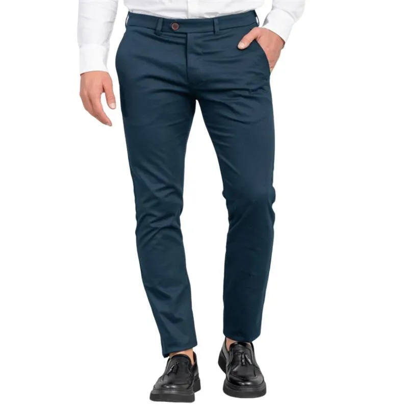 Men's Casual Solid Color Cotton Slim Straight Suit Pants 10599819M sold by Manly product image thumbnail 3
