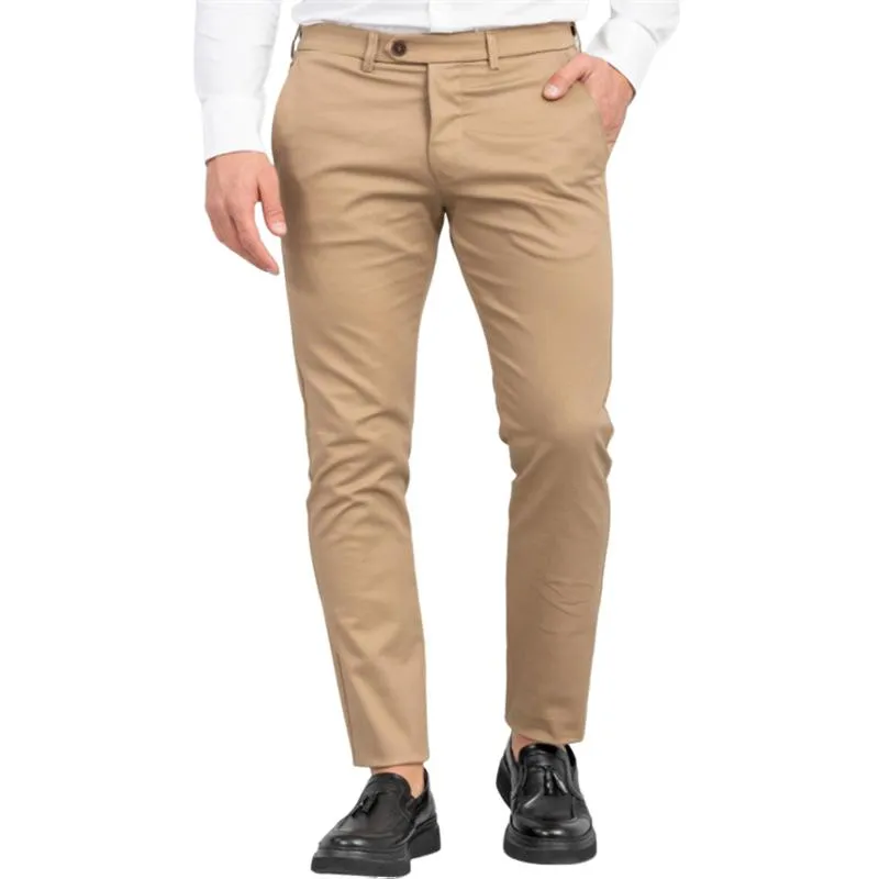 Men's Casual Solid Color Cotton Slim Straight Suit Pants 10599819M sold by Manly product image thumbnail 2