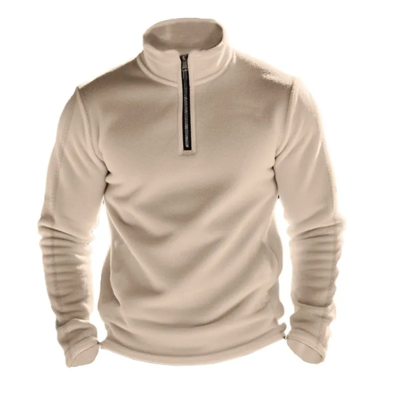 Men's Casual Outdoor Zipper Stand Collar Polar Fleece Pullover Sweatshirt 38767226M sold by Manly product image thumbnail 2