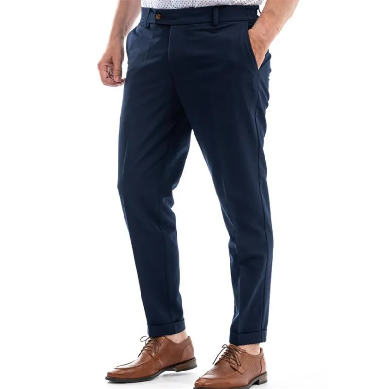 Men's Casual Breathable Mid-rise Straight Suit Pants 22522198M sold by Manly product image thumbnail 4