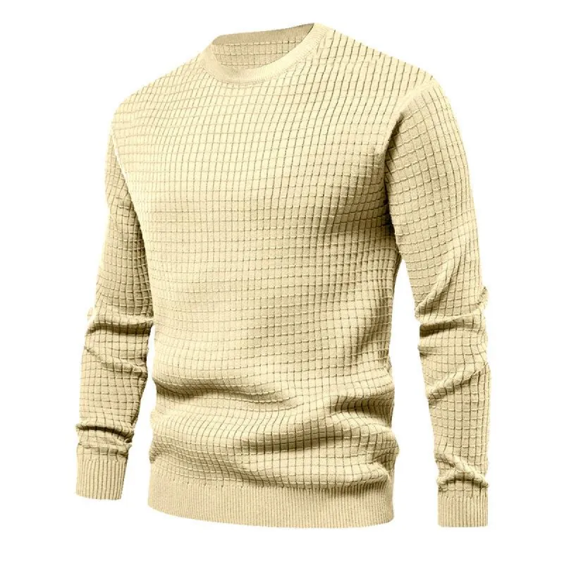 Men's Loose Round Neck Casual Long Sleeve T-shirt 20236735U sold by Manly