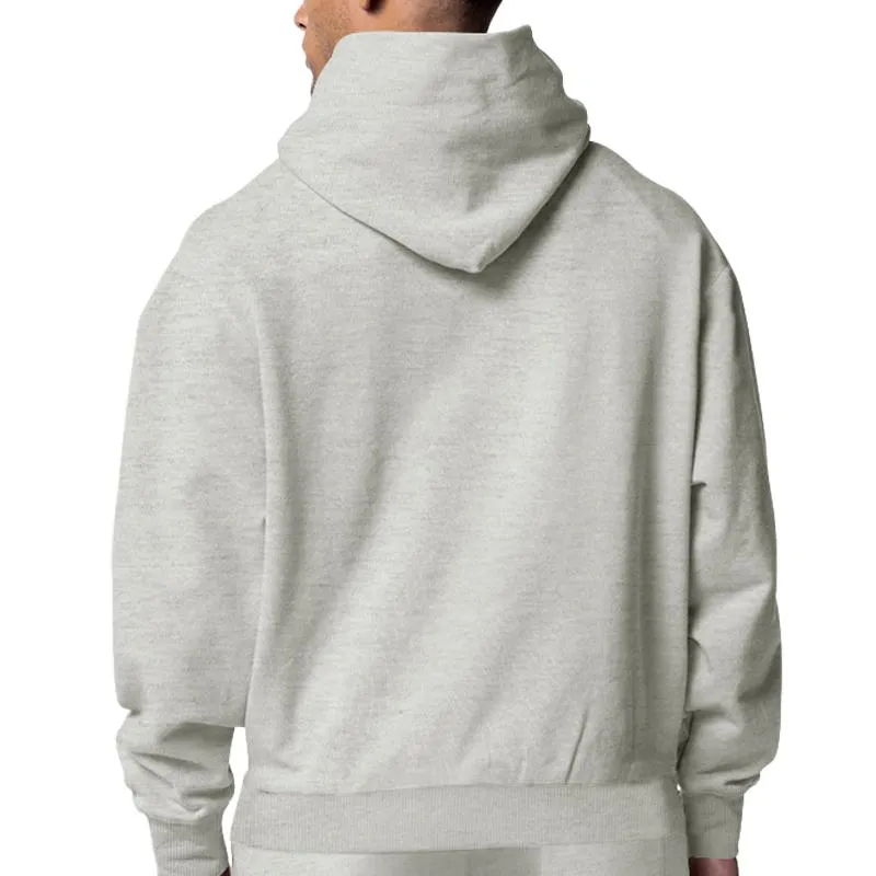 Men's Solid Fleece Long Sleeve Hoodie 21751650U sold by Manly product image thumbnail 2