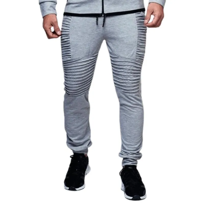Men's Retro Casual Pleated Drawstring Sports Pants 75989614TO sold by Manly product image thumbnail 5