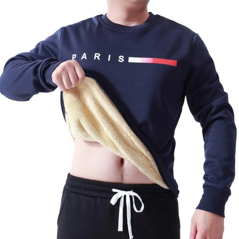 Men's Crew Neck Printed Pullover Sweatshirt 89058026X sold by Manly