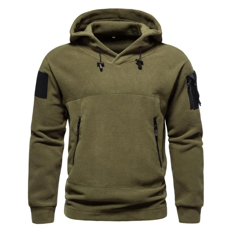Men's Outdoor Polar Fleece Hooded Windproof Warm Sweatshirt 70031852Y sold by Manly product image thumbnail 2