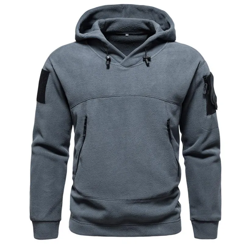 Men's Outdoor Polar Fleece Hooded Windproof Warm Sweatshirt 70031852Y sold by Manly product image thumbnail 5