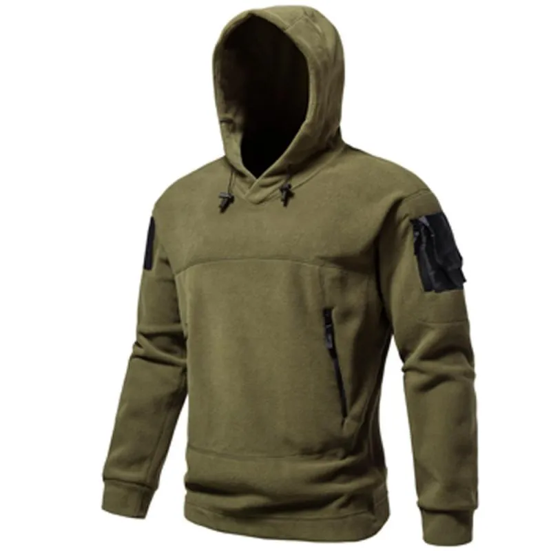 Men's Outdoor Polar Fleece Hooded Windproof Warm Sweatshirt 70031852Y sold by Manly product image thumbnail 3