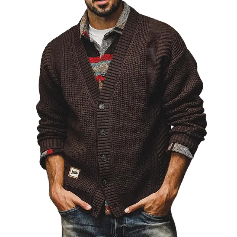 Men's Chunky Knit Vintage Cardigan 99337345U sold by Manly