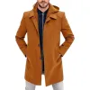 Men's Casual Solid Color Fake Two-Piece Hooded Coat 05418883Y sold by Manly