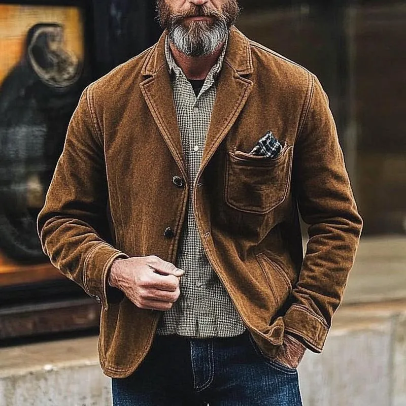 Men's Vintage Solid Corduroy Blazer 53264416X sold by Manly product image thumbnail 2