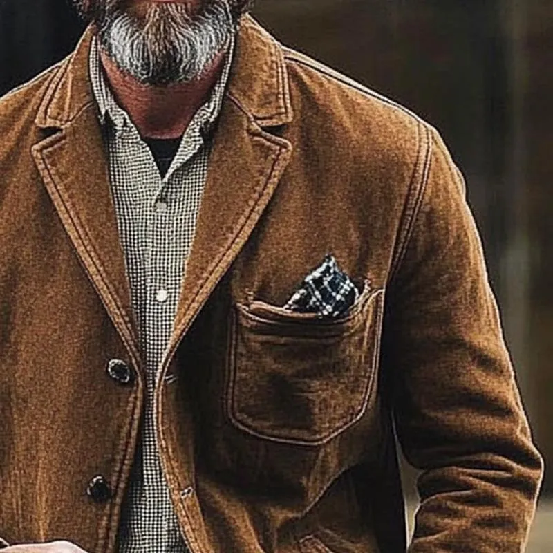 Men's Vintage Solid Corduroy Blazer 53264416X sold by Manly product image thumbnail 3