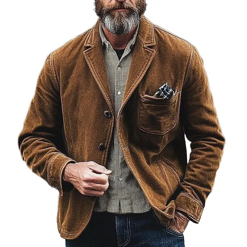 Men's Vintage Solid Corduroy Blazer 53264416X sold by Manly