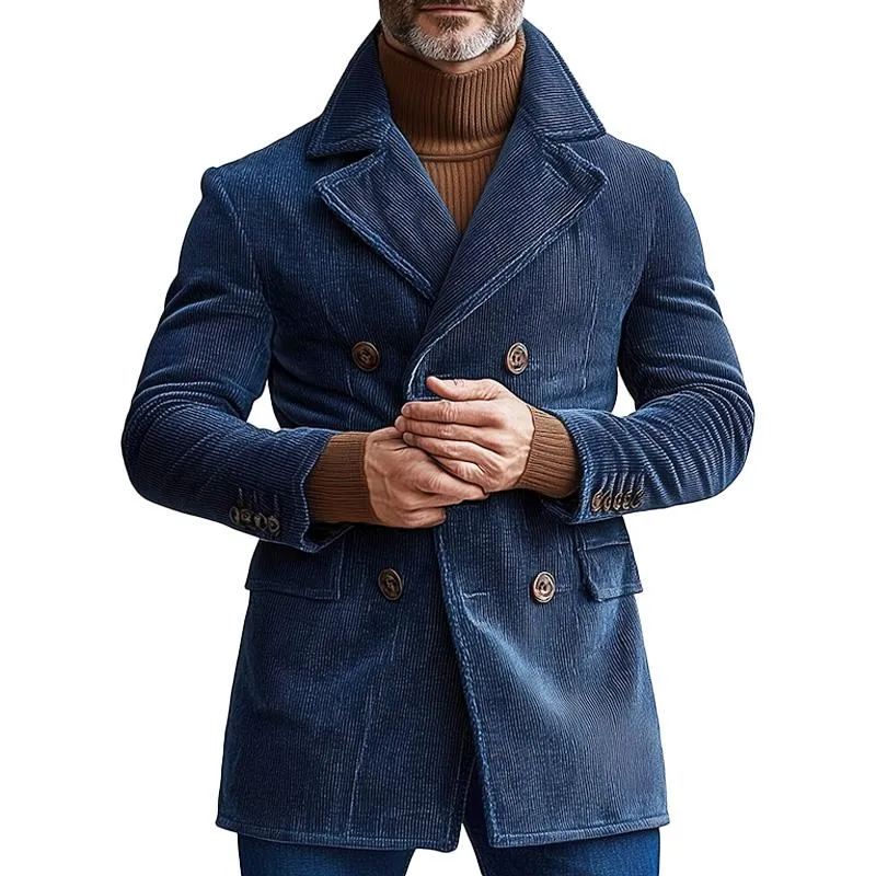 Men's Corduroy Vintage Double Breasted Blazer 01553744X sold by Manly