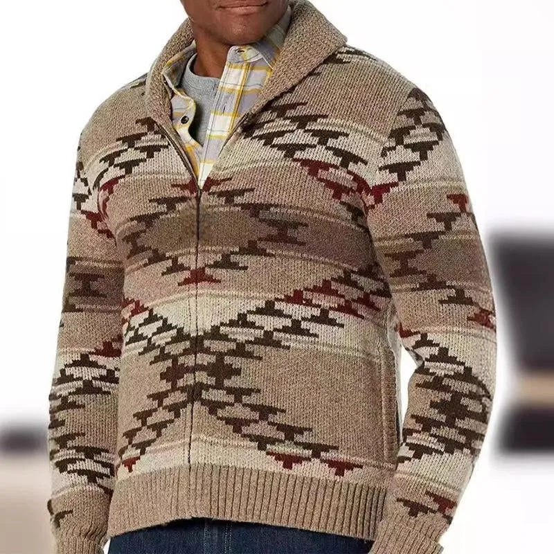 Men's Vintage Lapel Knit Cardigan 21824090U sold by Manly product image thumbnail 2