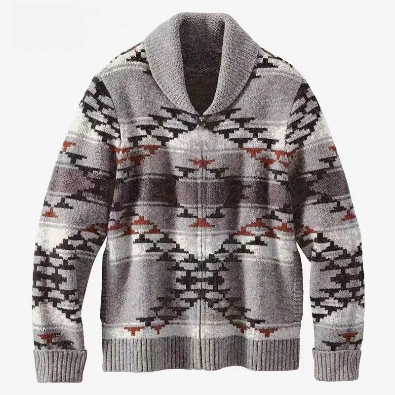 Men's Vintage Lapel Knit Cardigan 21824090U sold by Manly product image thumbnail 3