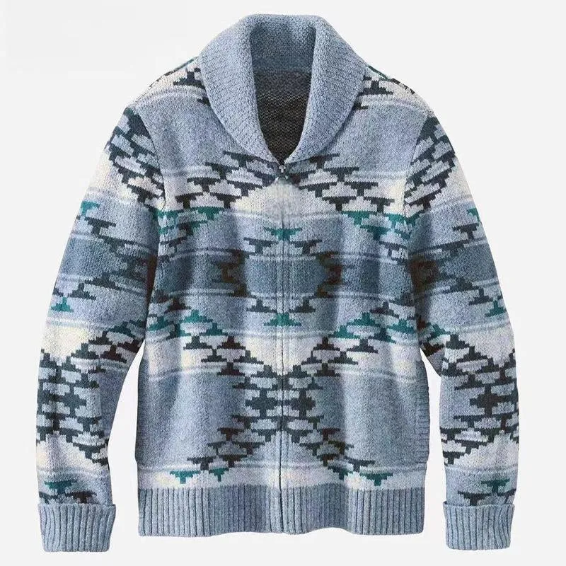 Men's Vintage Lapel Knit Cardigan 21824090U sold by Manly product image thumbnail 5