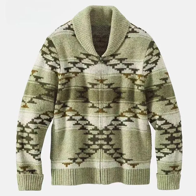 Men's Vintage Lapel Knit Cardigan 21824090U sold by Manly product image thumbnail 4