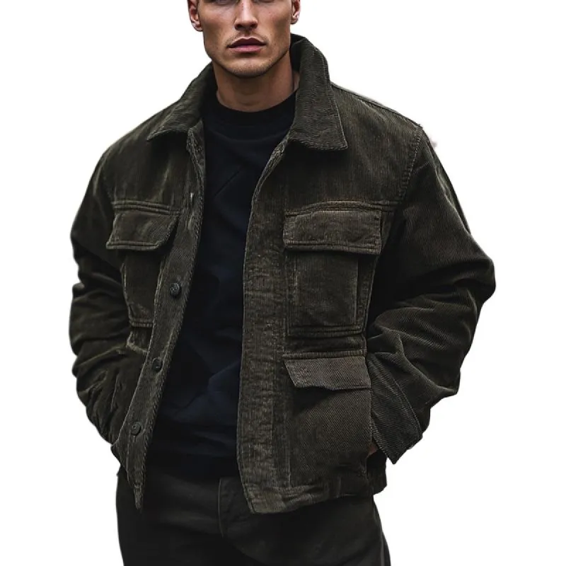 Men's Corduroy Solid Jacket 13900025U sold by Manly
