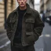 Men's Corduroy Solid Jacket 13900025U sold by Manly