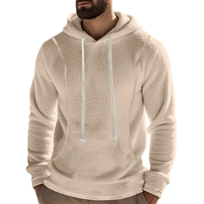 Men's Casual Outdoor Polar Fleece Long Sleeve Pullover Hoodie 82184111M sold by Manly