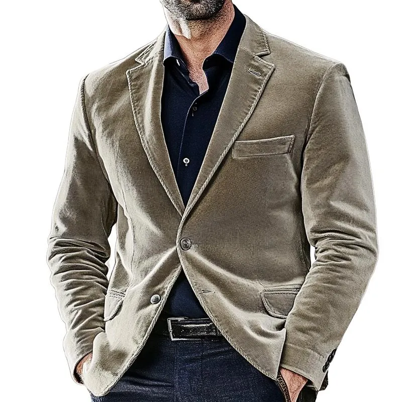 Men's Corduroy Vintage Single Breasted Blazer 02499257X sold by Manly