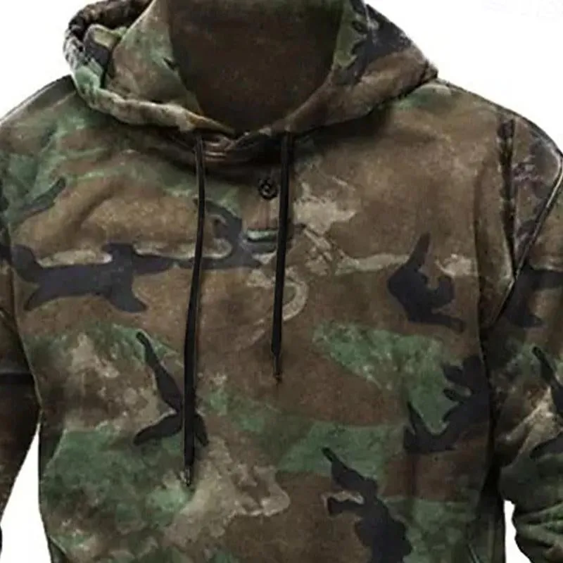 Men's Vintage Camouflage Print Hoodie 15149439X sold by Manly product image thumbnail 2
