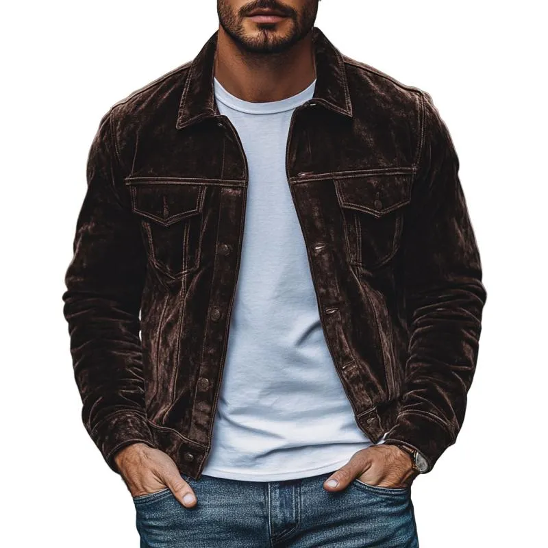 Men's Vintage Velvet Lapel Single Breasted Slim Fit Jacket 50796191M sold by Manly product image thumbnail 2