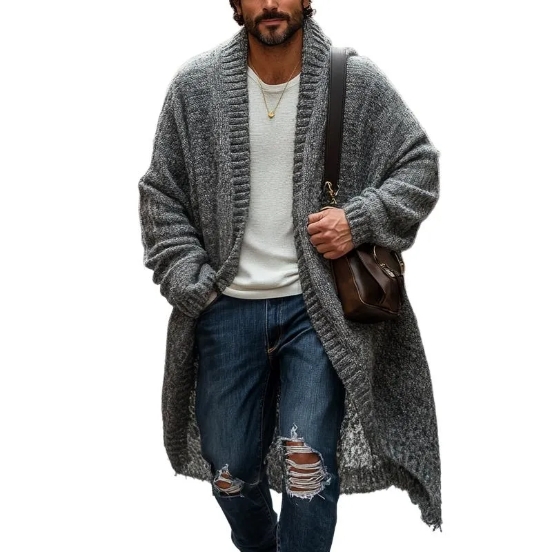 Men's Fashionable Loose Knitted Long Sleeve Casual Shawl Cardigan 82452502Z sold by Manly