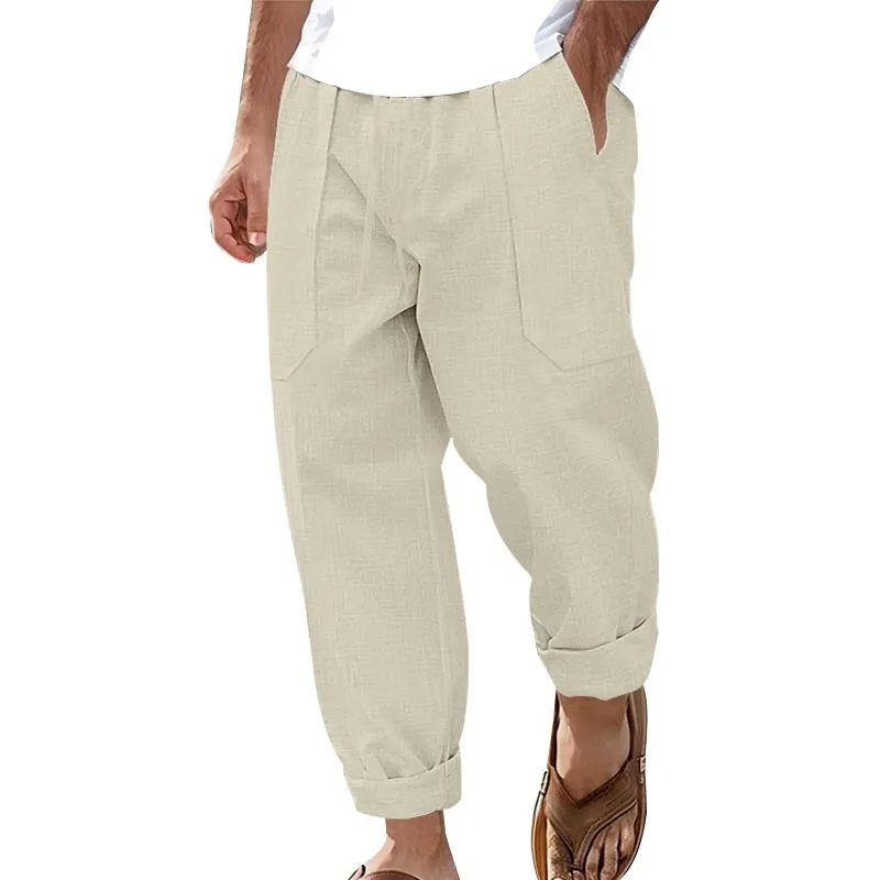 Men's Casual Cotton Linen Breathable Comfortable Pants 27843483M sold by Manly product image thumbnail 4