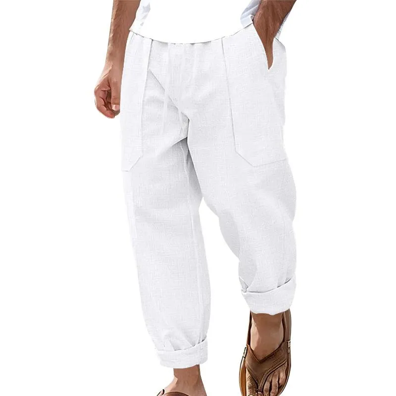 Men's Casual Cotton Linen Breathable Comfortable Pants 27843483M sold by Manly product image thumbnail 2