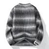 Men's Striped Crew Neck Knitted Sweater 91188011U sold by Manly