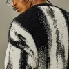 Men's Contrast Striped Knitted Sweater 12203882U sold by Manly