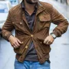 Men's Vintage Suede Stand Collar Jacket 61454754U sold by Manly