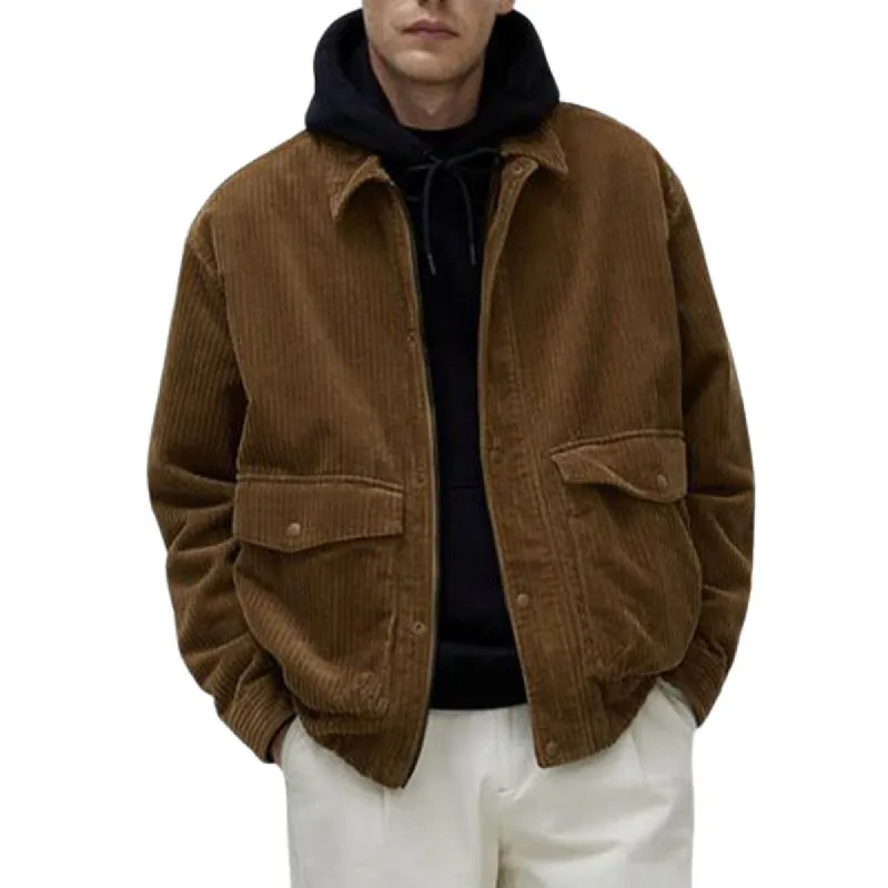 Men's Vintage Brown Corduroy Jacket 64340271U sold by Manly