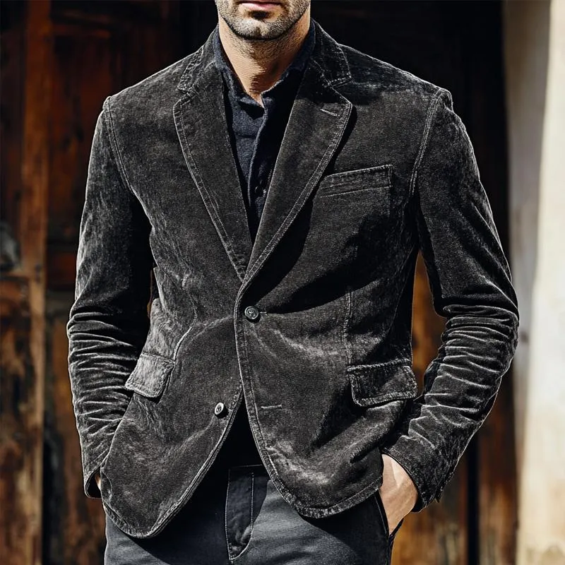 Men's Vintage Velvet Multi-Pocket Blazer 32736465X sold by Manly product image thumbnail 3